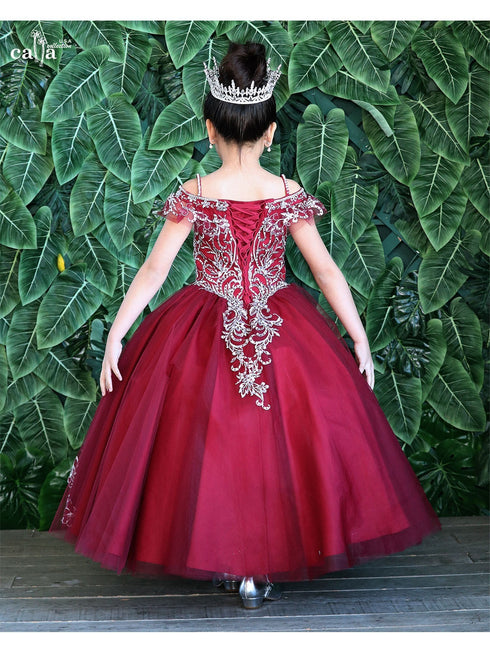 Girls Multi Colors Off-Shoulder Sparkle Ball Gown Dress 3-16 - SophiasStyle.com